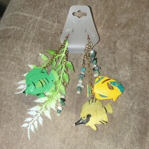 Colorful Fish Dangle Earrings